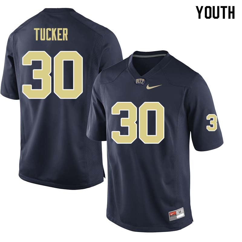 Youth #30 Albert Tucker Pittsburgh Panthers College Football Jerseys Sale-Navy